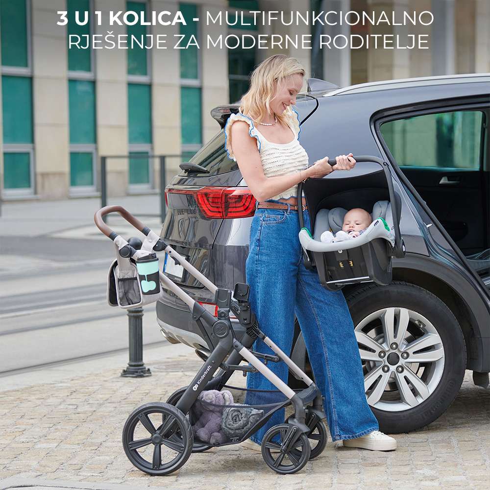 Kinderkraft Kolica Moov 2 4u1 MINK PRO, Moonlight Grey