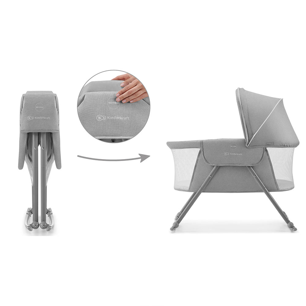 Kinderkraft Krevetić LOVI 3u1, grey