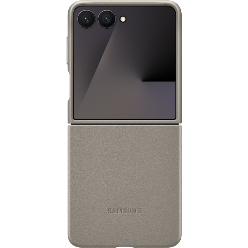 Kožna Kindsuit maska za Samsung Galaxy Z Flip7 Taupe EF-VF766PJEGWW