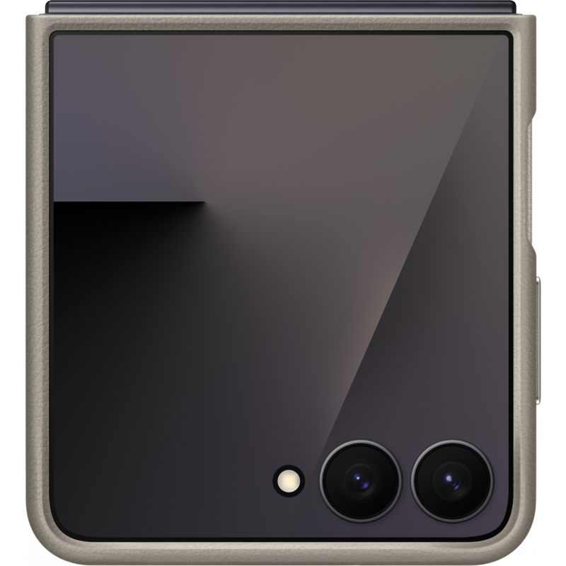 Kožené pouzdro Kindsuit pro Samsung Galaxy Z Flip7 taupe EF-VF766PJEGWW