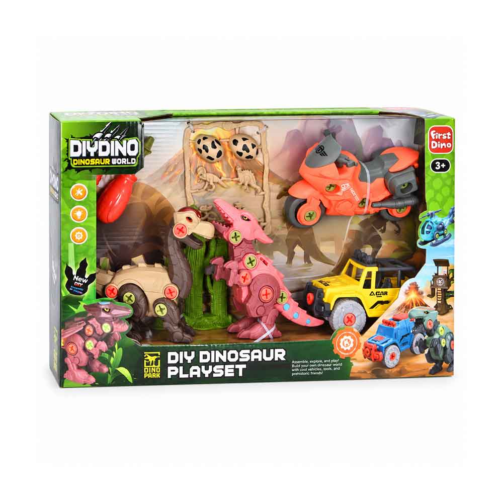 DIY set s dinosaurima i vozilima 4/1 – 2 modela Model 01
