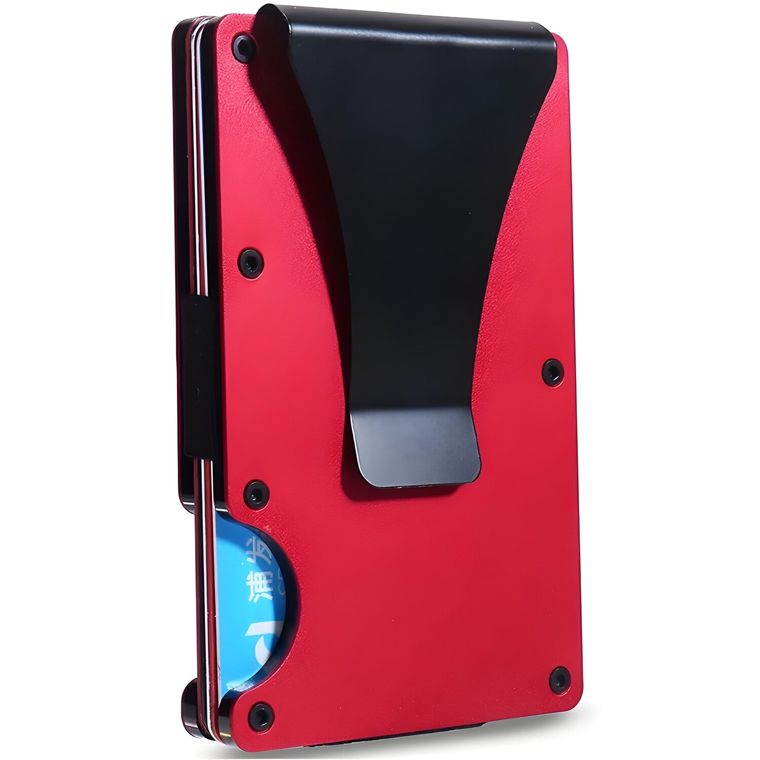 Metalna futrola za kartice - Crvena KP25406