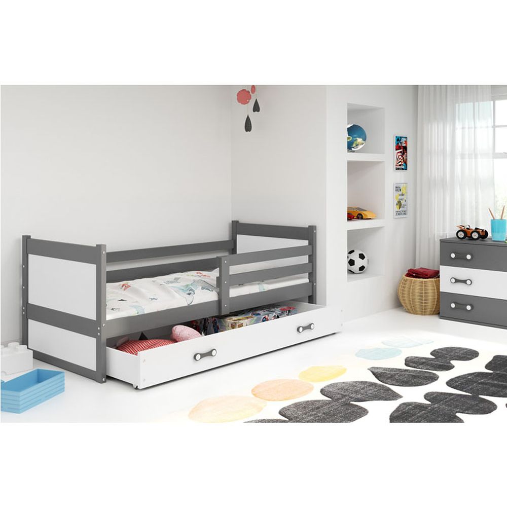 Krevet BMS Rico + ladica 190x80 cm, GRF bijela