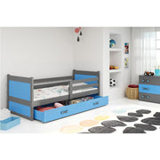Krevet BMS Rico + ladica 200x90 cm, GRF plava