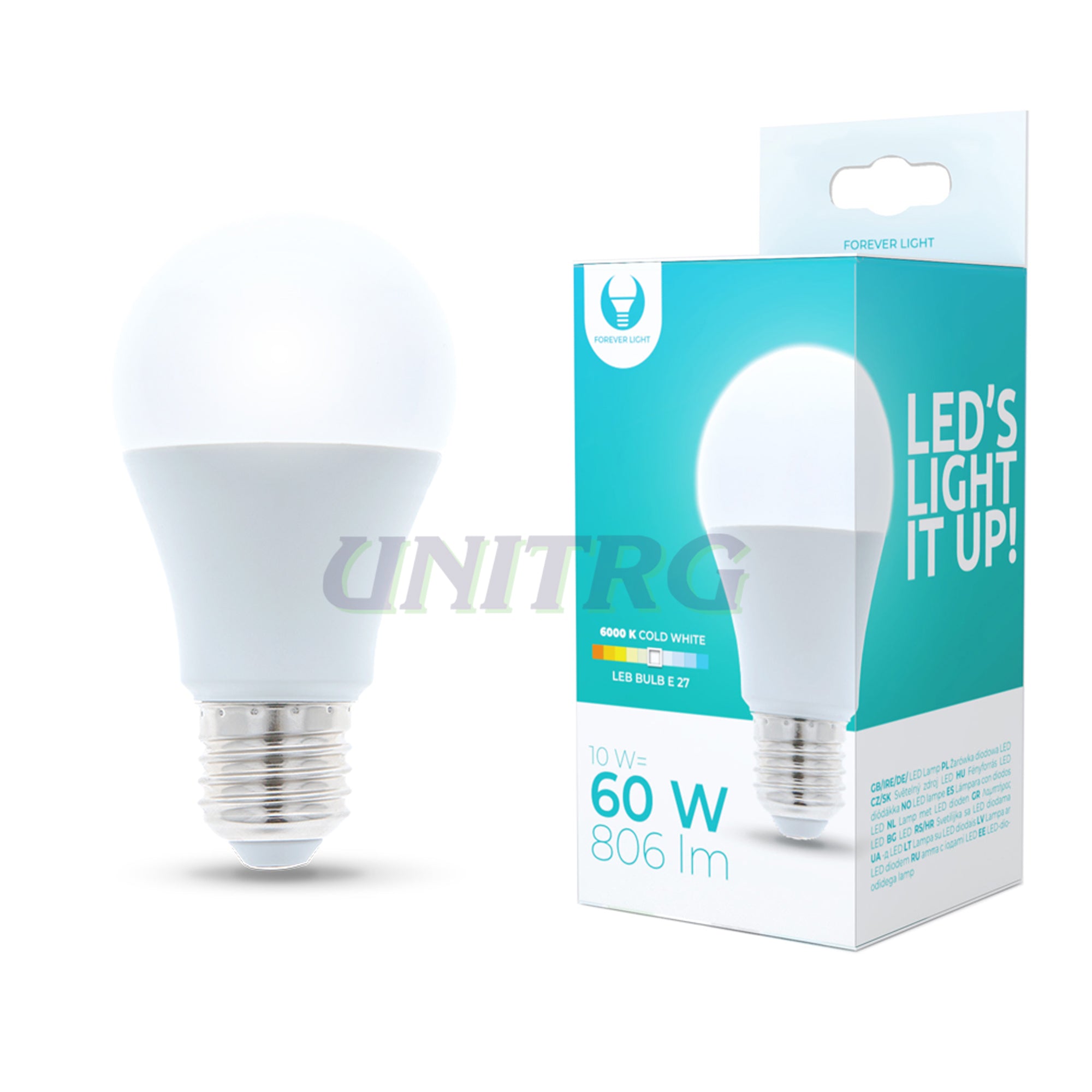 LED E-27 10W A60 4500K Forever