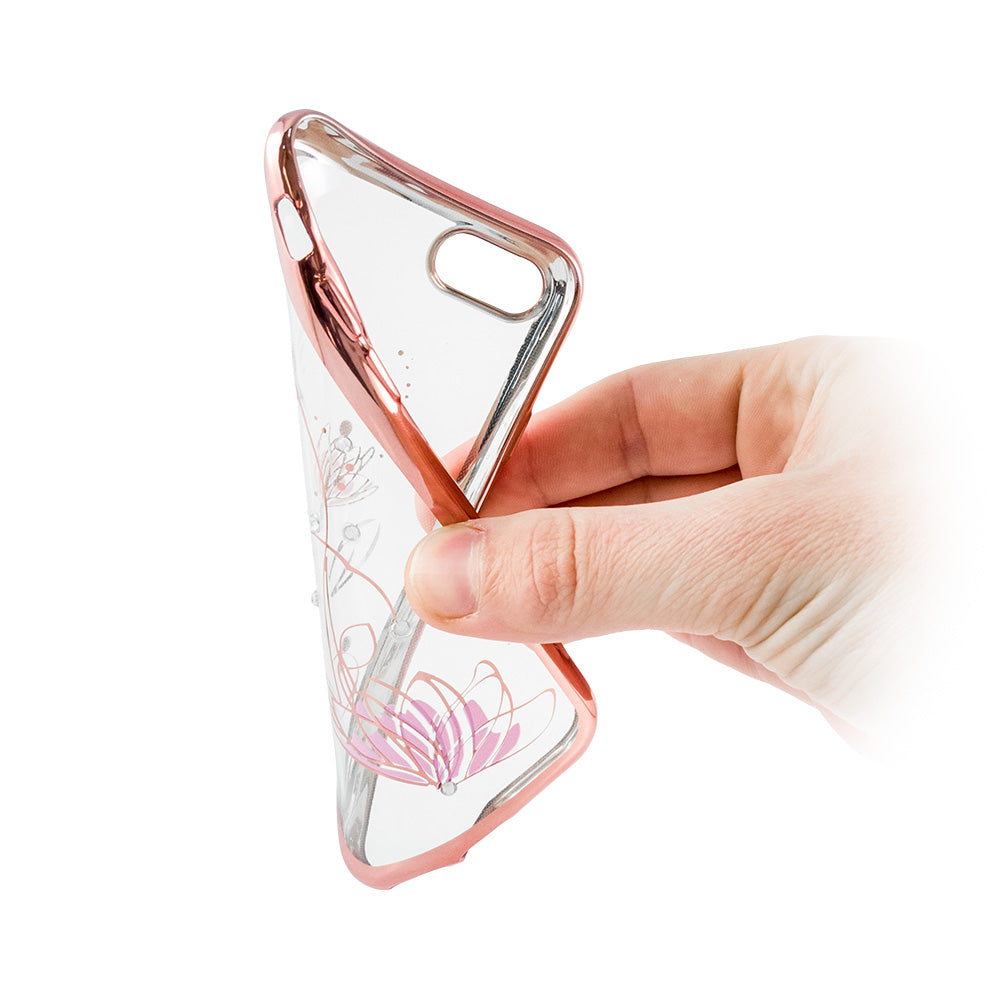 Maskica za Samsung Galaxy A30/A20 - pink-zlatna