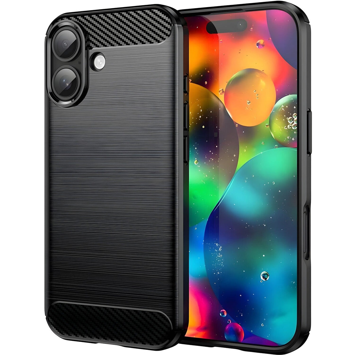 Futrola Carbon Shield TPU za Apple iPhone 17 - Crna