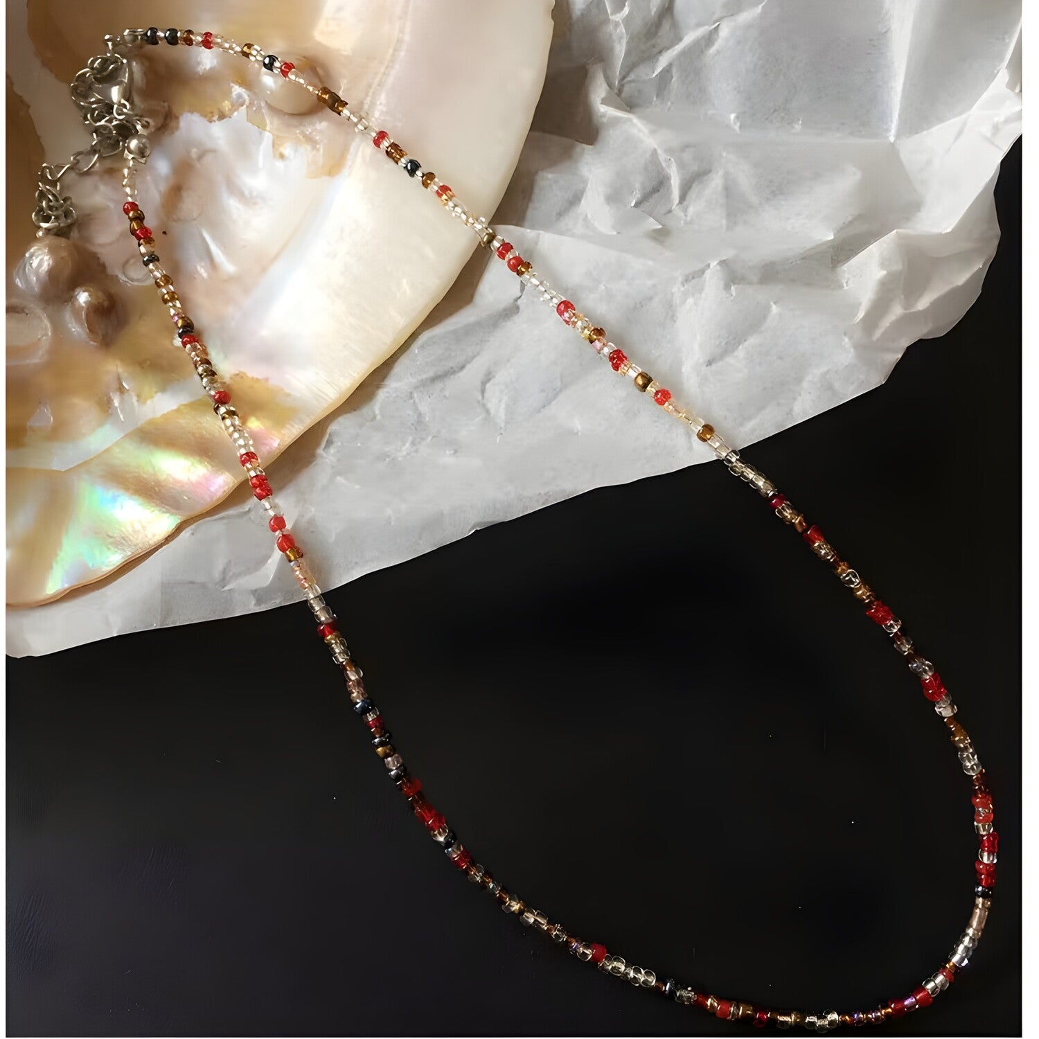 Ogrlica BE-32625 - Crvena 2 KP32625