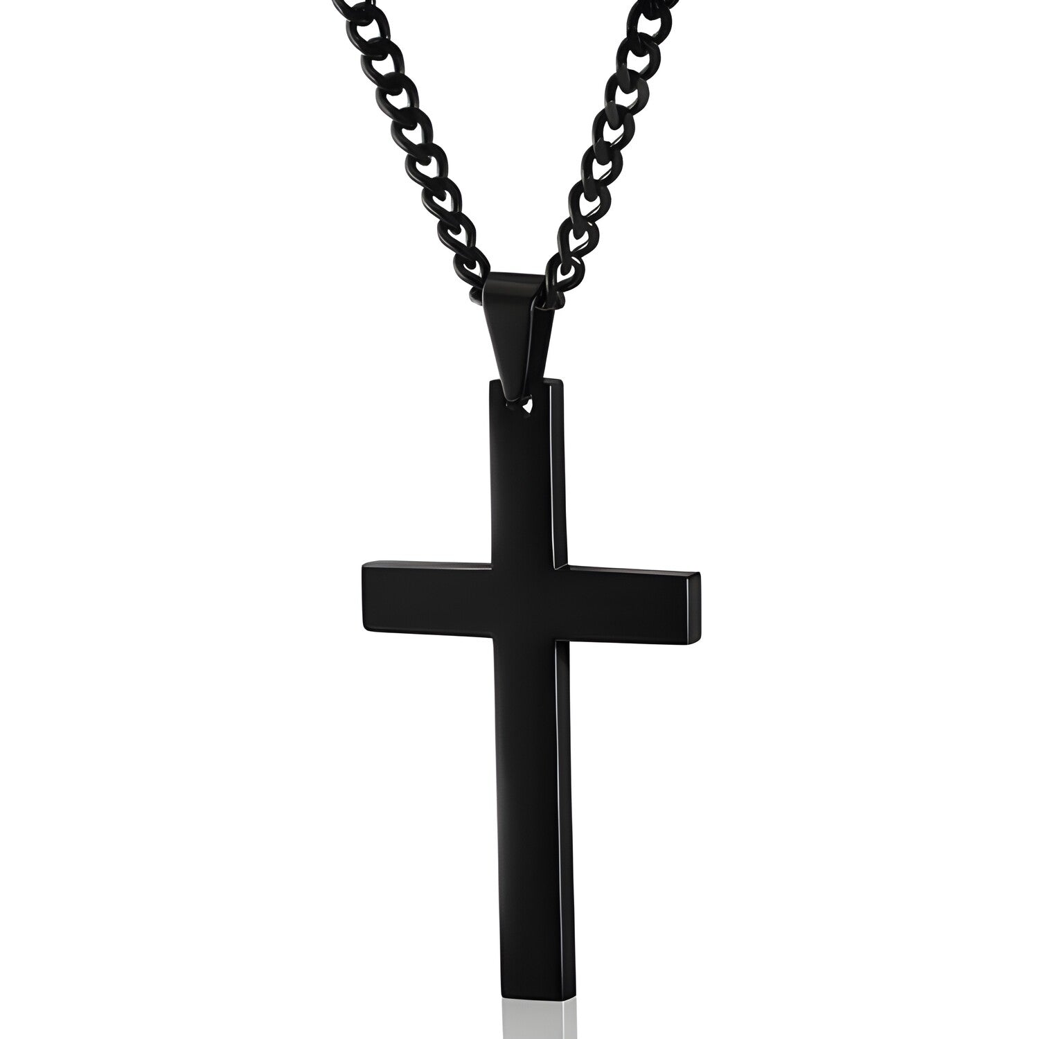 Ogrlica Cross - Crna KP5576