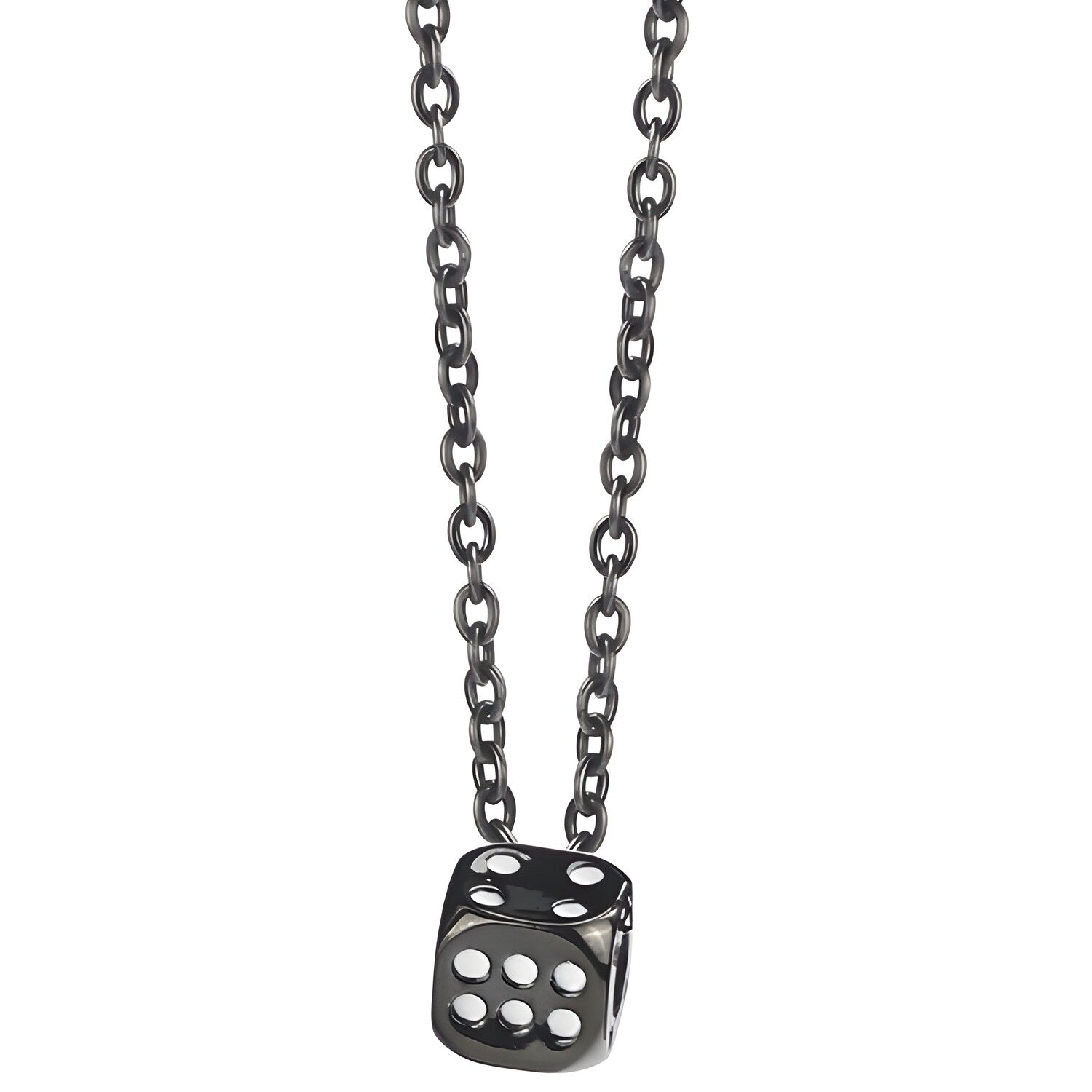 Ogrlica Kocka - Crna KP21643