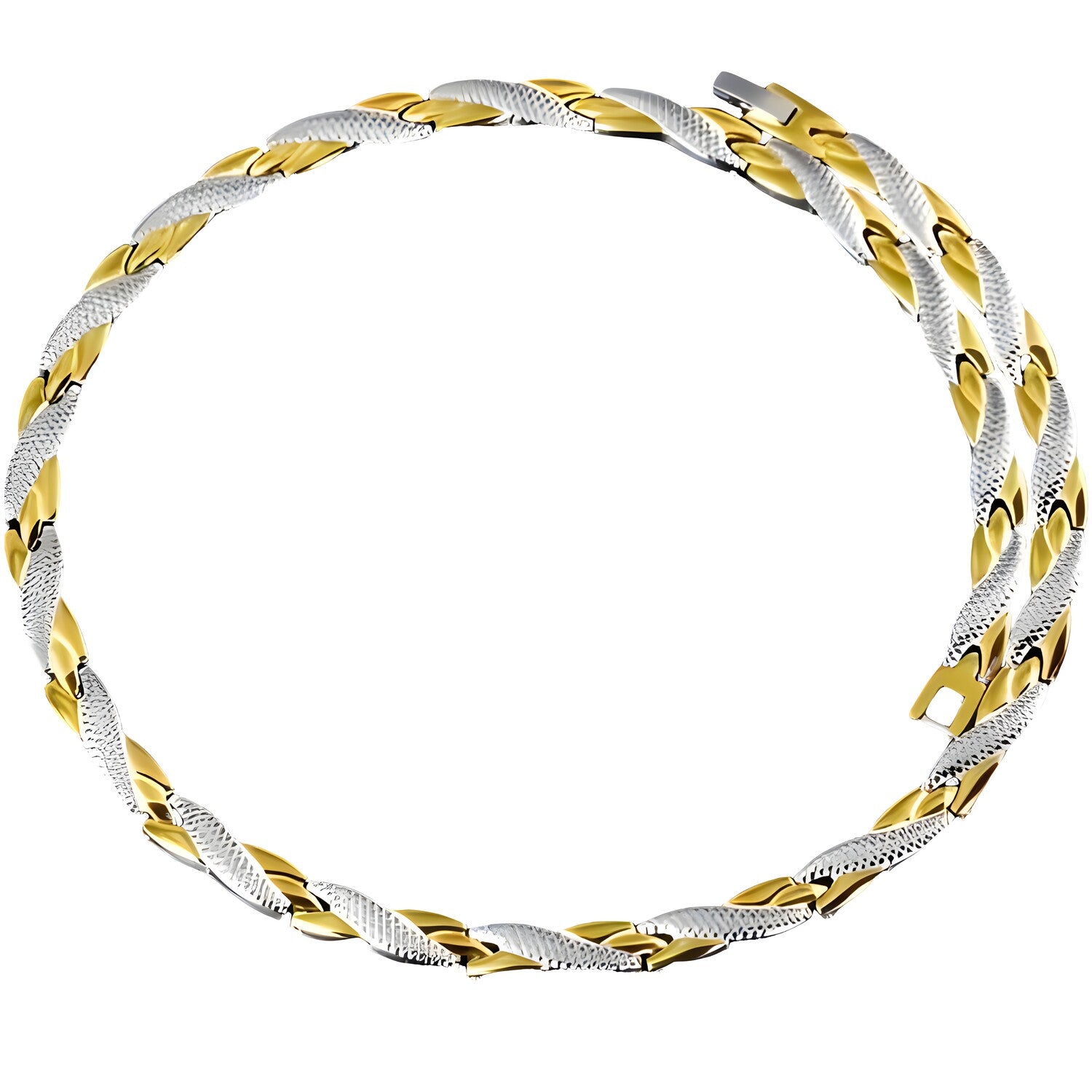 Ogrlica TW-38799 - Srebrna / Zlatna / 49cm KP38799