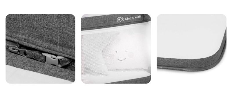 Kinderkraft Krevetić SOFI 4u1, sivi