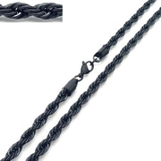 Muška Ogrlica - Crna / 60cm / 6mm KP34720