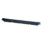 Patch panel 24port 1U 19" Cat5e UTP