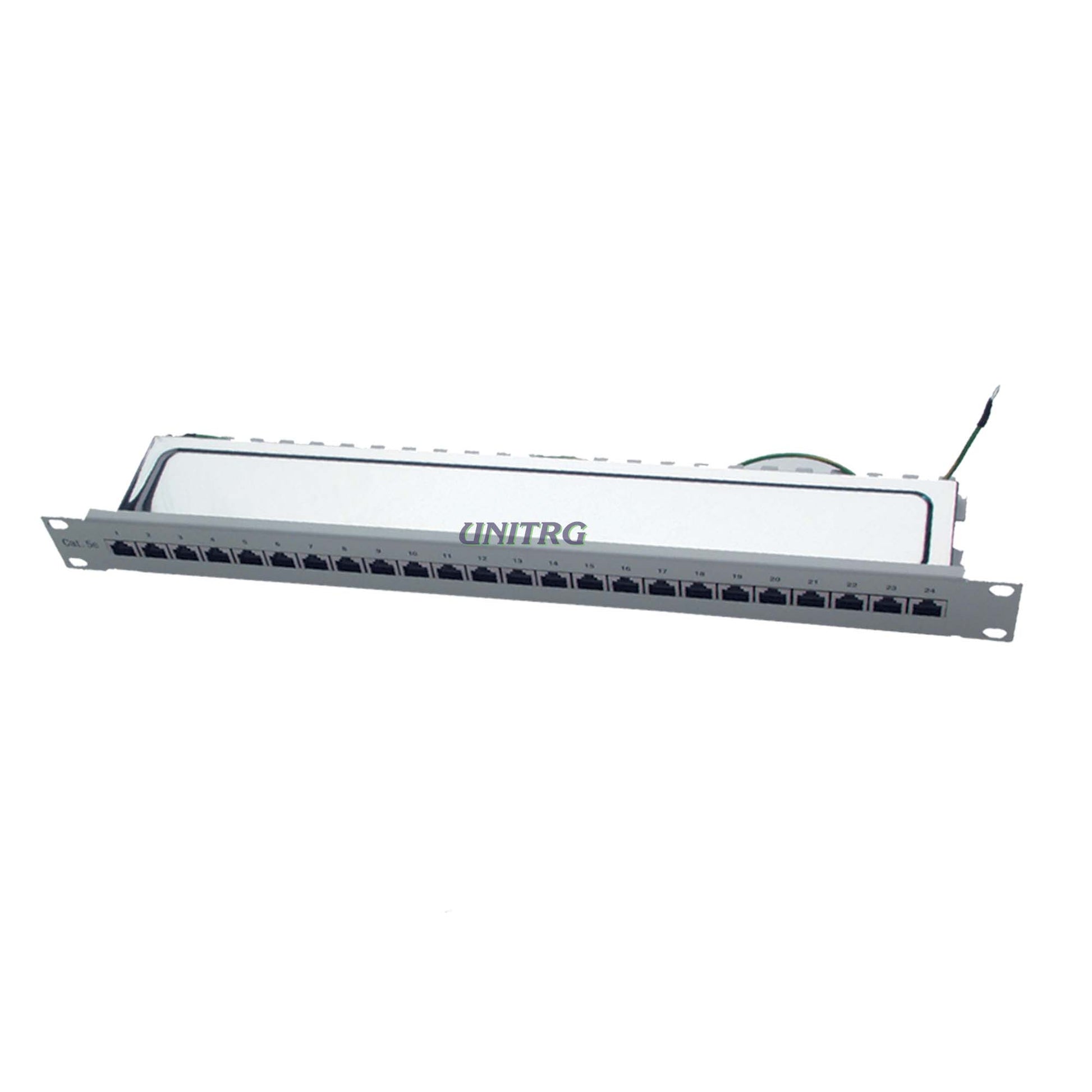 Patch panel 24port 1U Cat5e shilded