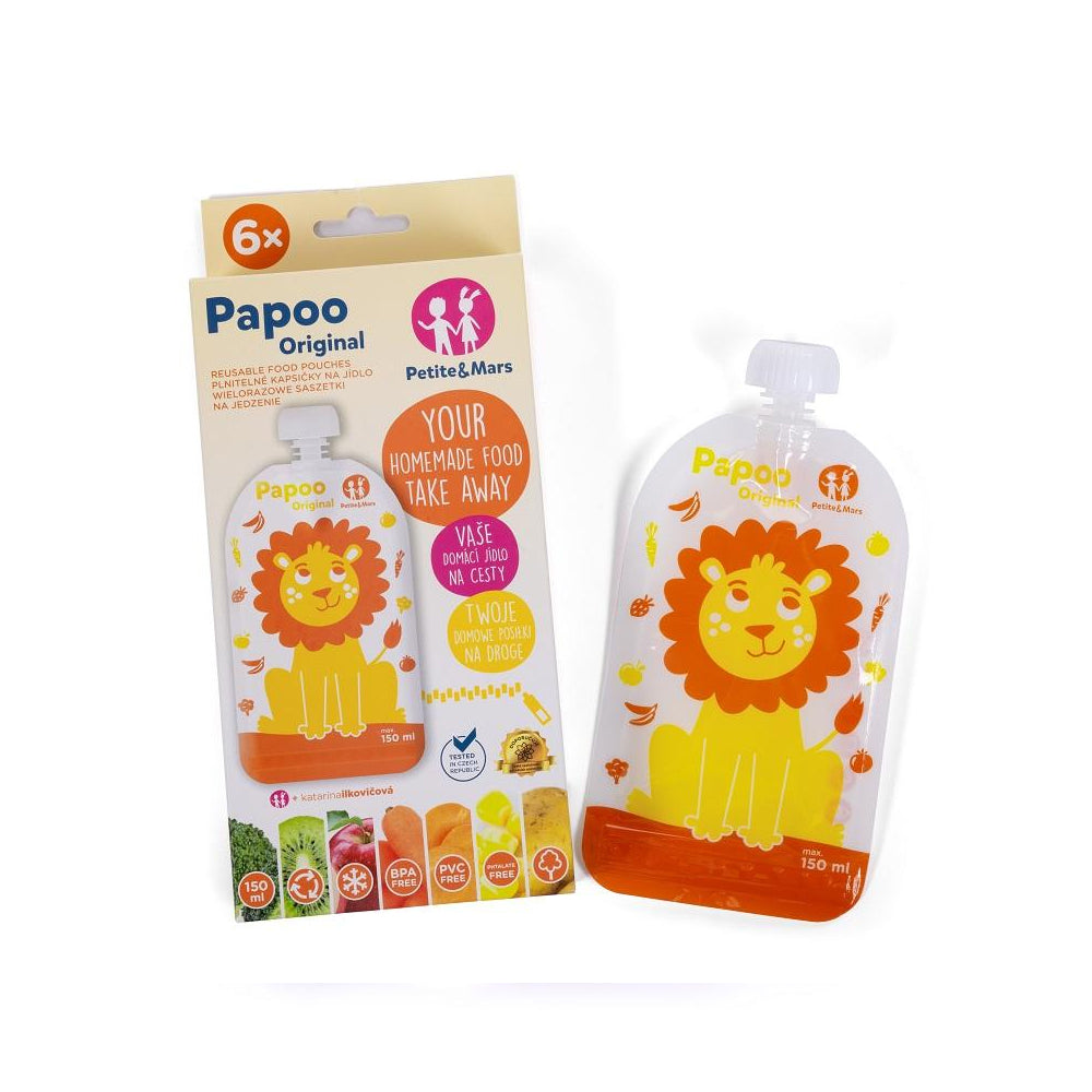 PETITE&MARS Papoo Original Lav vrećice za kašice 6 kom