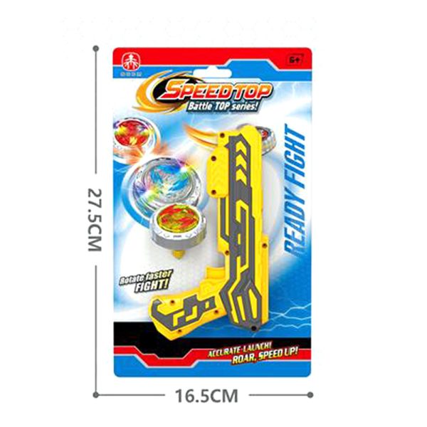 Pištolj sa zvrkom Speed Top – Battle TOP set Žuta