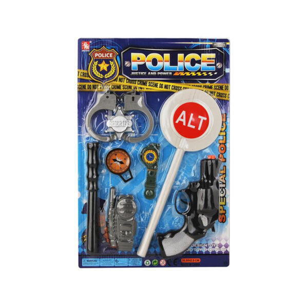 Policijski komplet za djecu – Set s 8 dodataka za igru uloga ‍♂️ Model 01