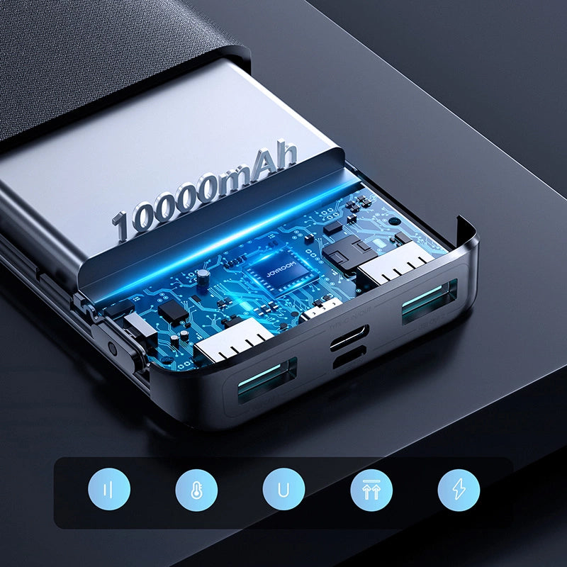 Powerbank Joyroom JR-QP191 10000mAh 22.5W QC + PD černý