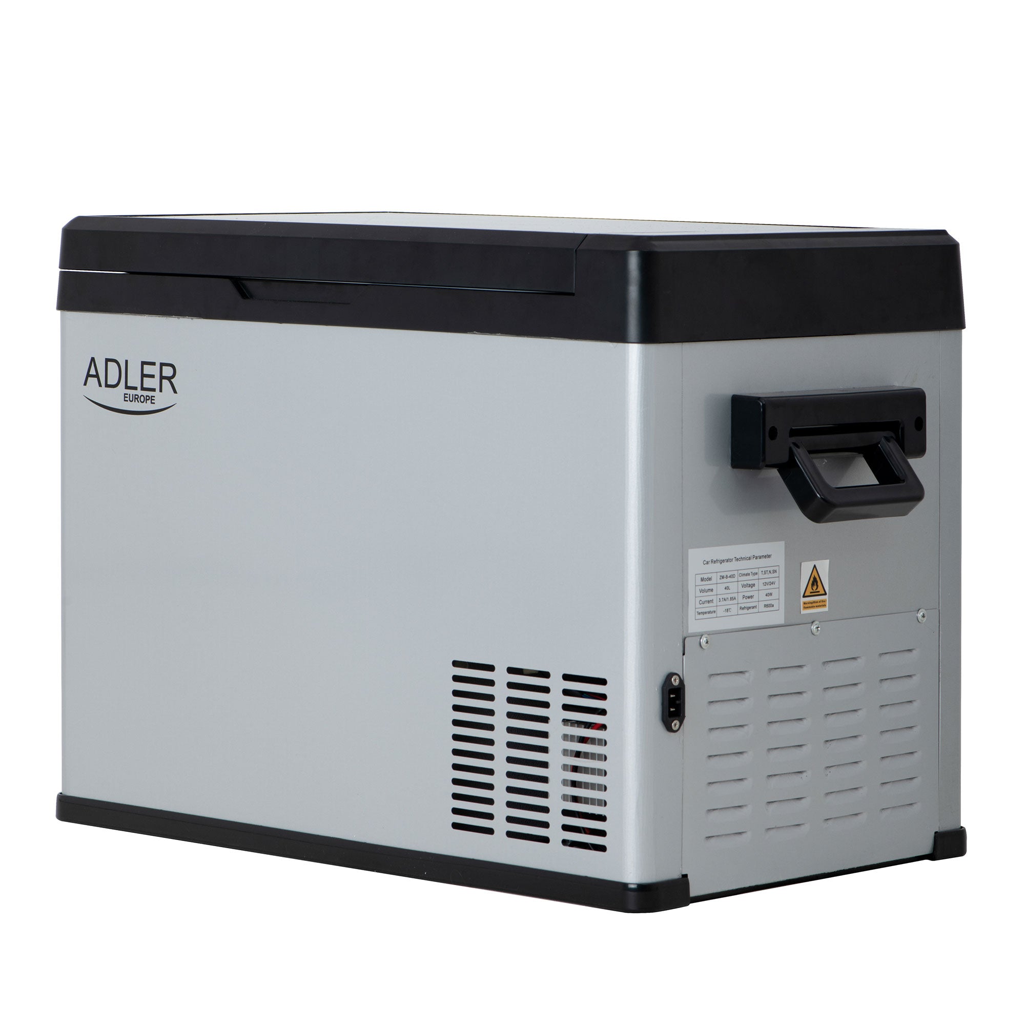 Přenosná autochladnička AD 8077 40L, kompresor, +20°C až -20°C