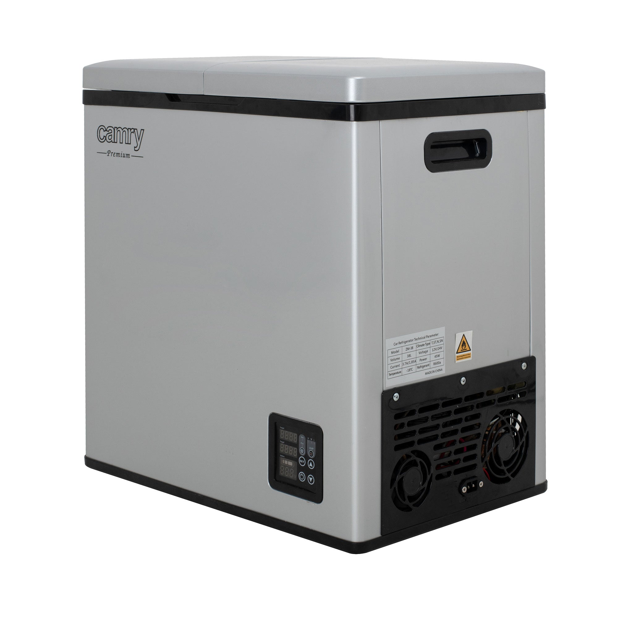 Přenosná chladnička CR8076, 38 l, 2 komory