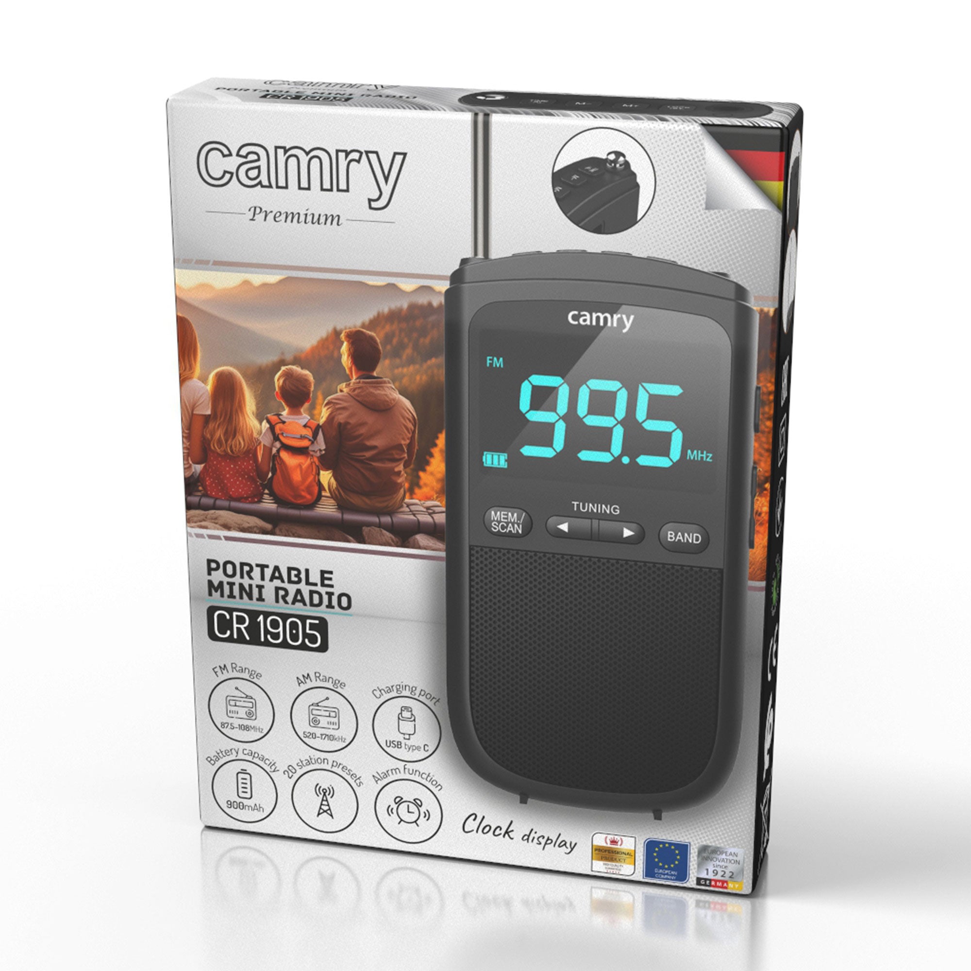 Přenosné mini rádio USB Camry CR1905