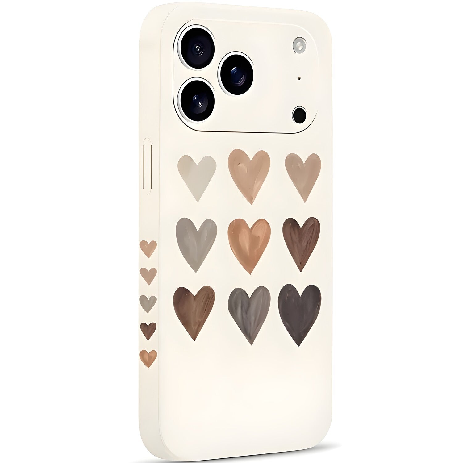 Pnakqil zaštitna futrola Hearts za Apple iPhone 17 Pro Max - Bež KP39897