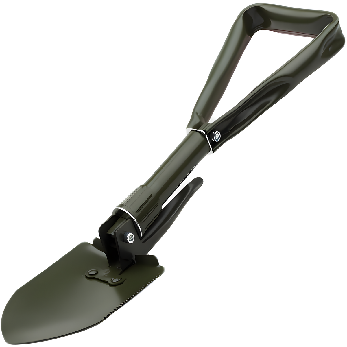 Sklopiva lopata za preživljavanje - Zelena / 59cm KP41044