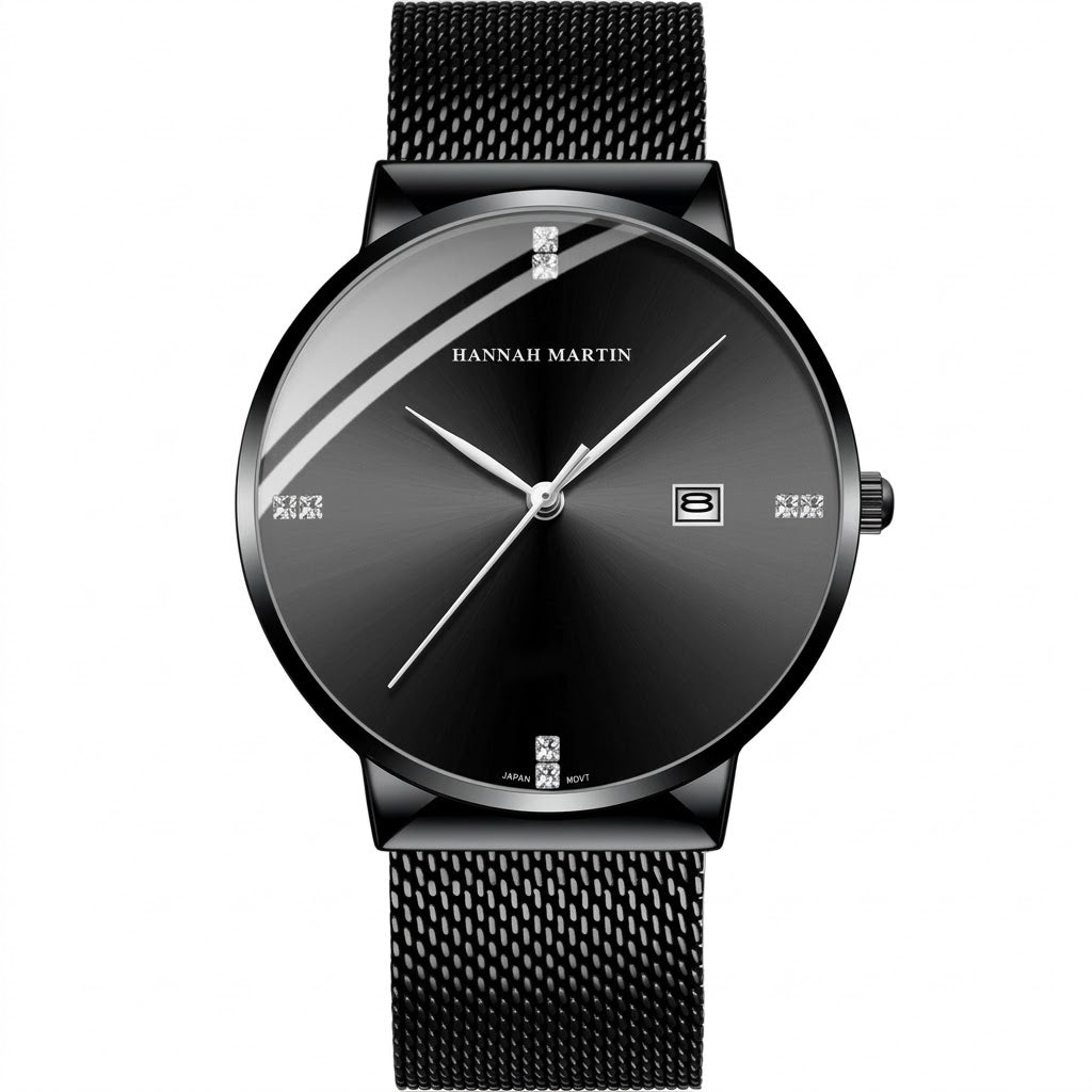 Muški Sat HANNAH MARTIN HM - 41353 - Crna / Srebrna KP41353