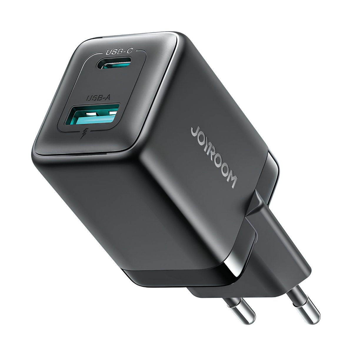 Punjač Joyroom JR - TG8 GaN 45W USB - C / USB - A - crni KP41373