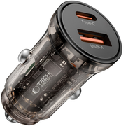 Auto adapter Tech - Protect 45W USB - A / USB - C PD / QC 3.0 - crni KP41441