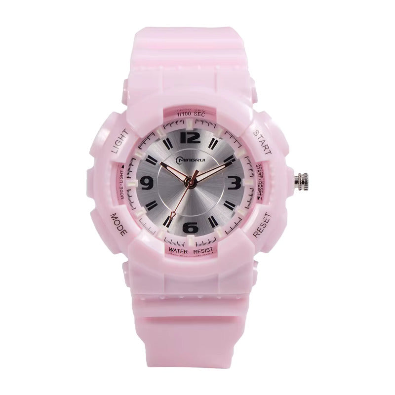 Dječji sat MINGRUI CA-41714 - Ružičasti / Srebrni KP41714