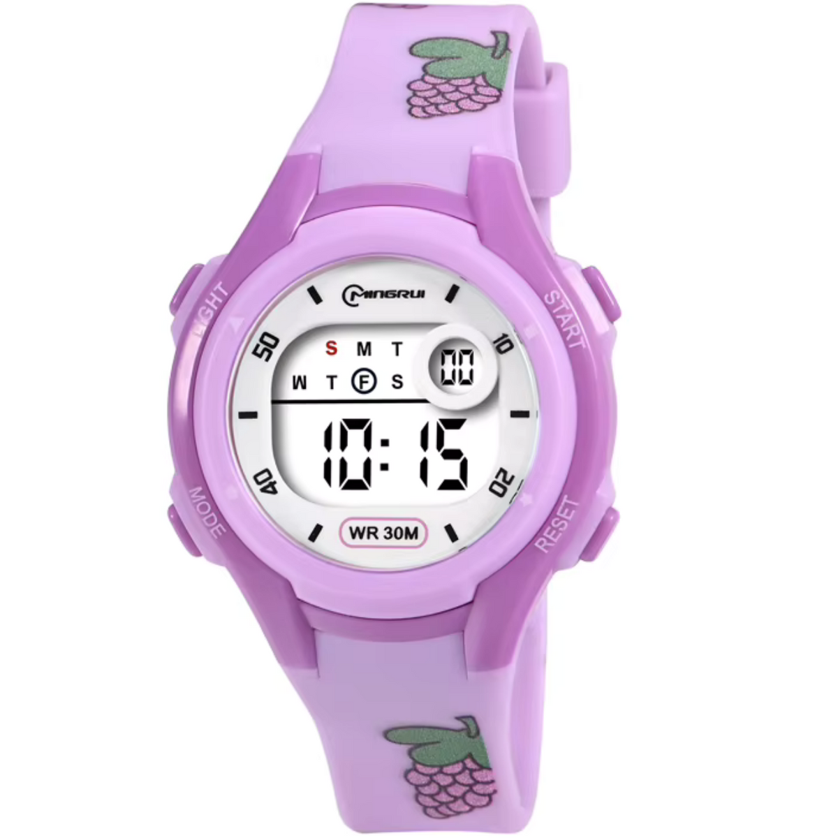 Dječji digitalni sat MINGRUI CU-41741 - Ljubičasti KP41741