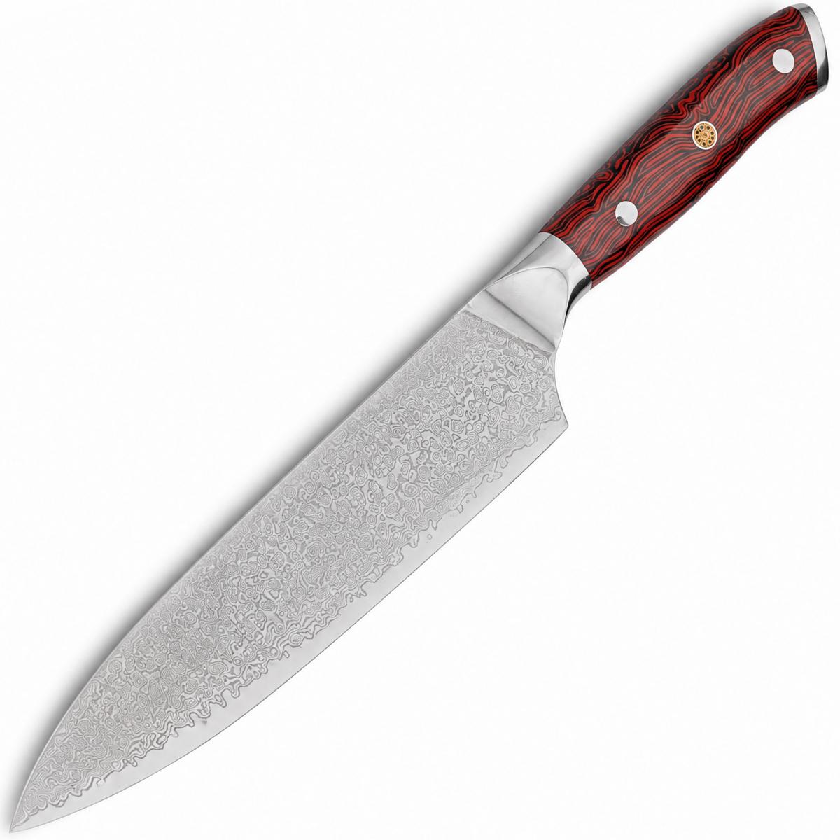 Damaščanski kuhinjski nož ZI-42075 - Chef / Crvena KP42075