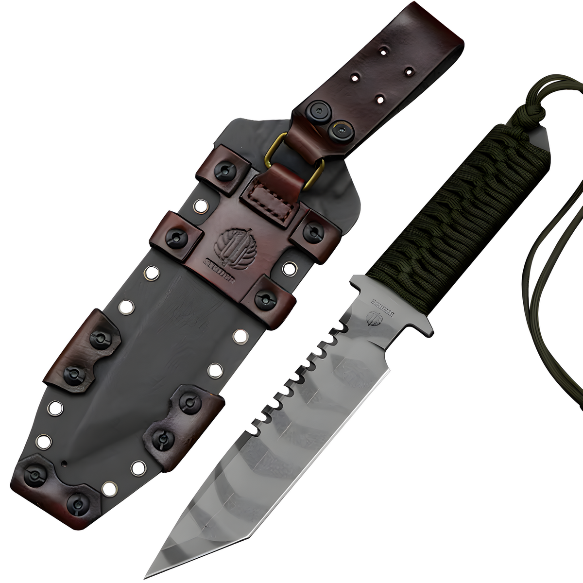 Outdoor nož MASTERPIECE AX-42085 - Zelena KP42085
