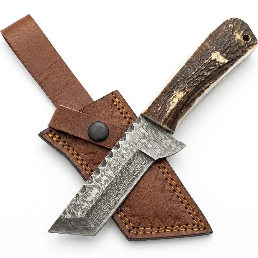 Damaščanski outdoor nož RB-42283 - Smeđi / Bijeli KP42283