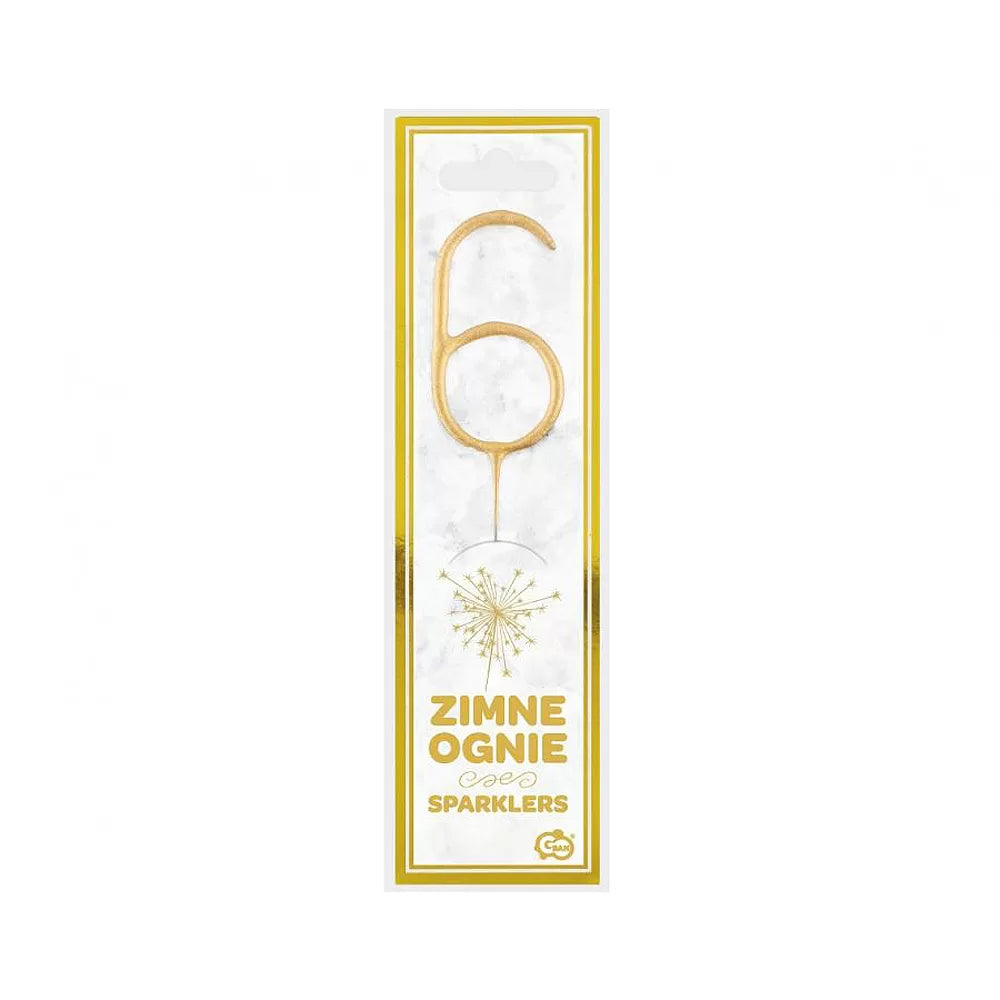 Zlatne prskalice u obliku brojeva 0–9 – za rođendane i proslave! 3