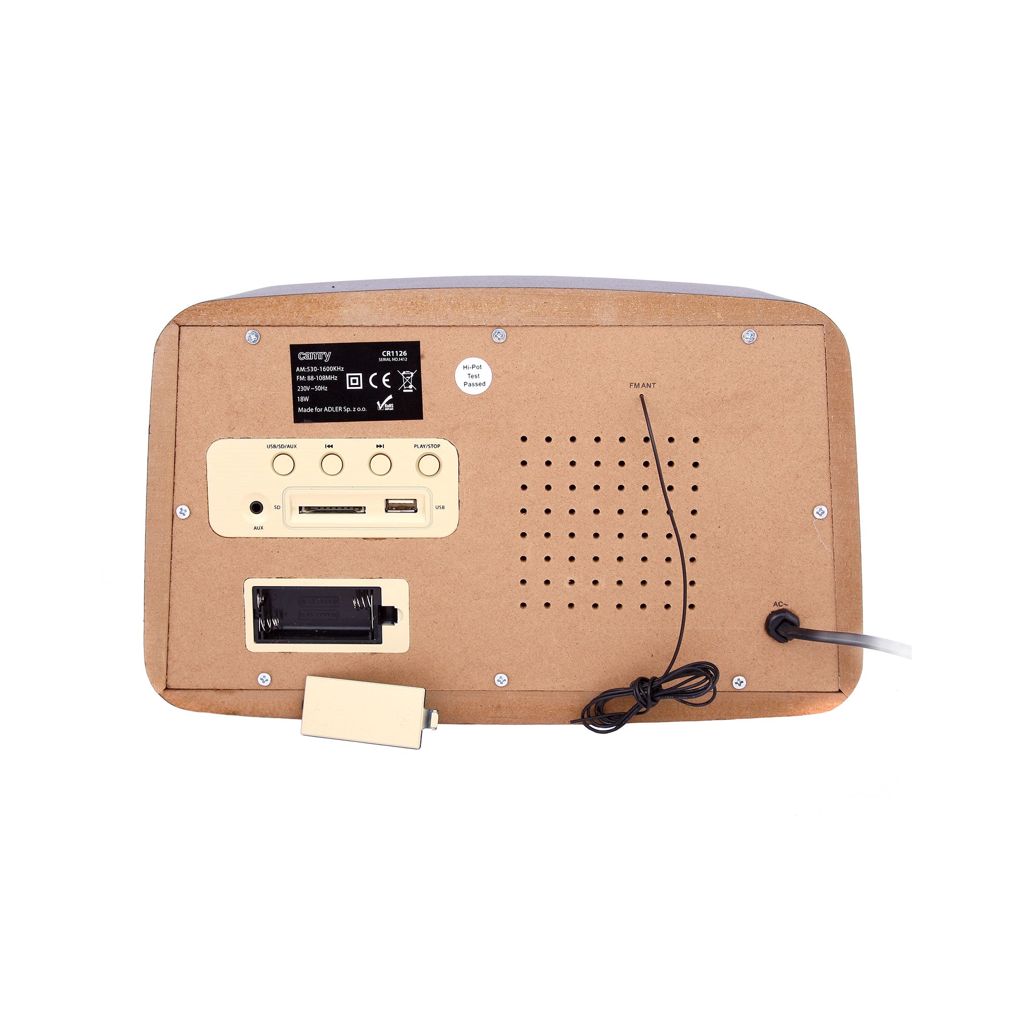 Retro rádio MP3 CR 1126