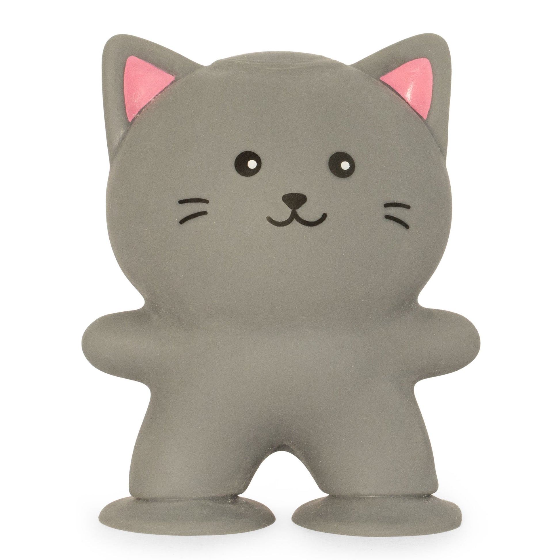 SQUISHY Stuck Cat 9,5 cm – Ljepljiva antistres mačkica za djecu Siva
