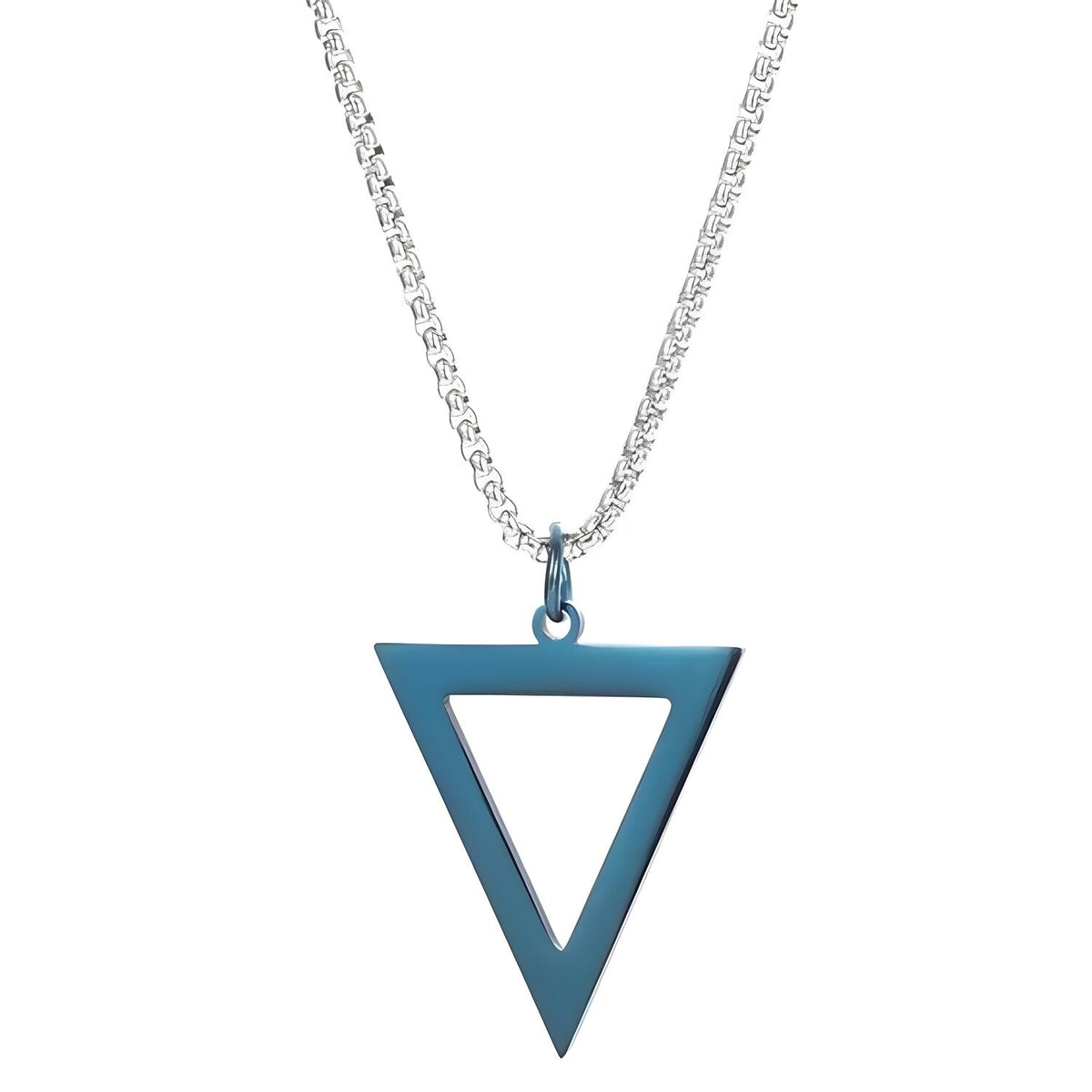 Ogrlica Simple Triangle - Plava