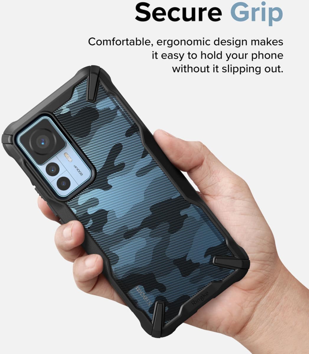Ringke Fusion X pouzdro pro Xiaomi 12T/12T Pro Camo Black