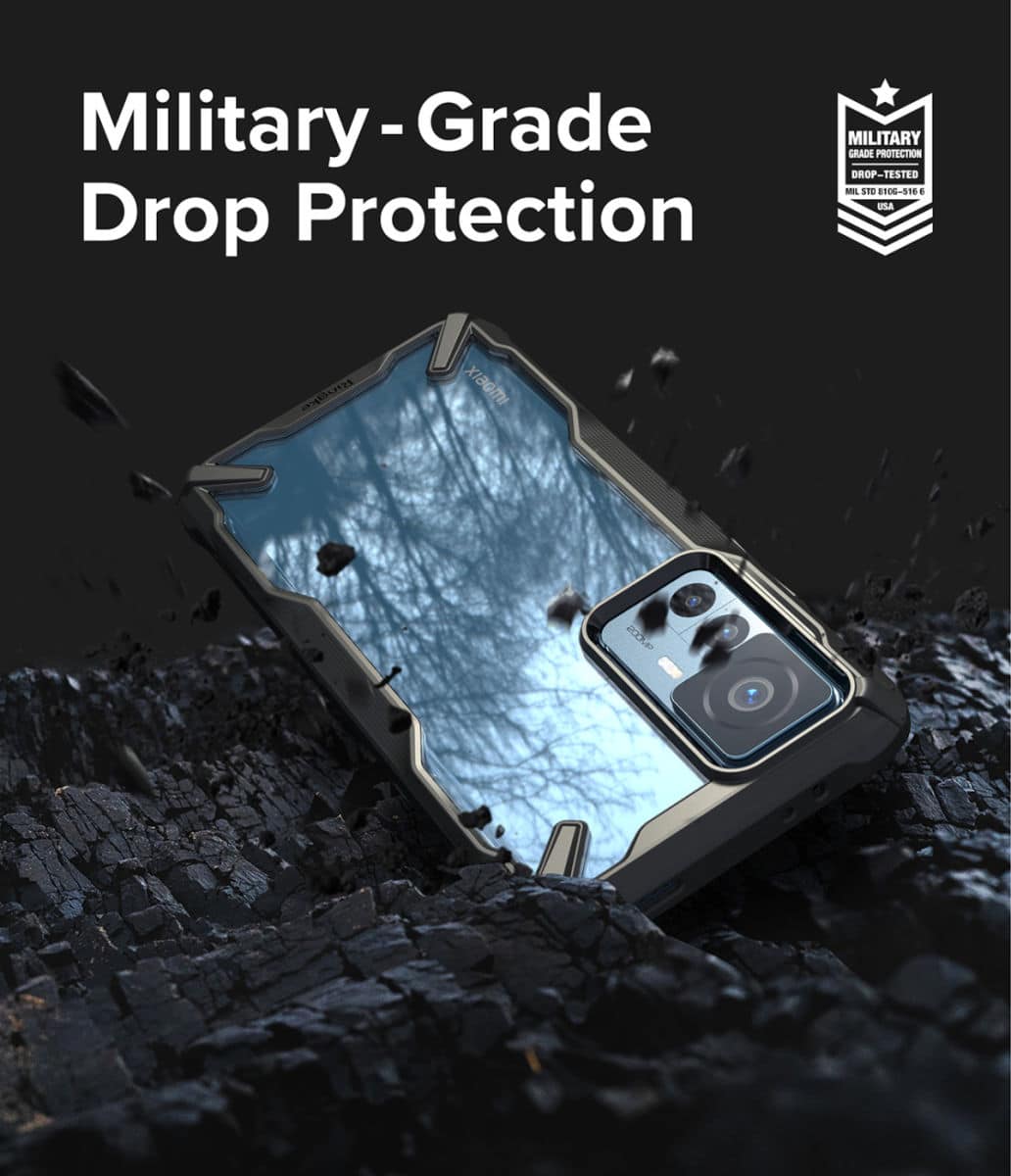 Ringke Fusion X pouzdro pro Xiaomi 12T/12T Pro Camo Black