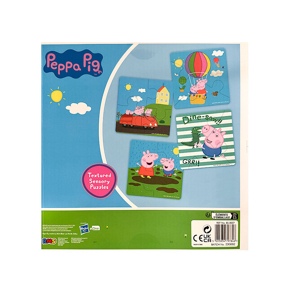Senzorne puzzle Peppa Pig – 4 slagalice za djecu 18+ mjeseci