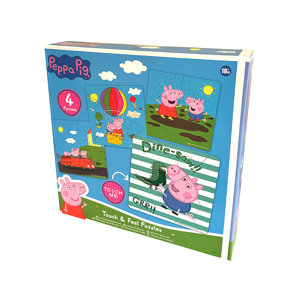 Senzorne puzzle Peppa Pig – 4 slagalice za djecu 18+ mjeseci