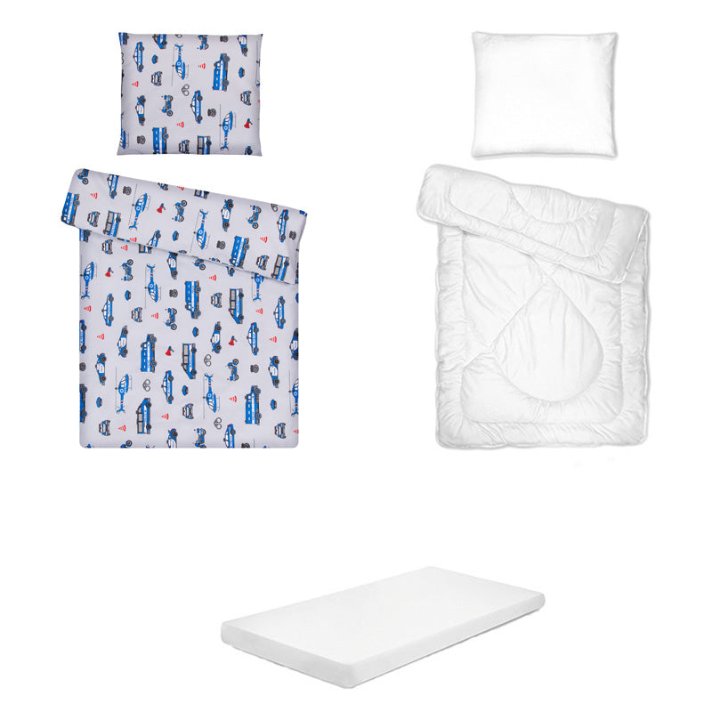 Posteljina set 5 elemenata za krevet 180x80 cm uzorak-31