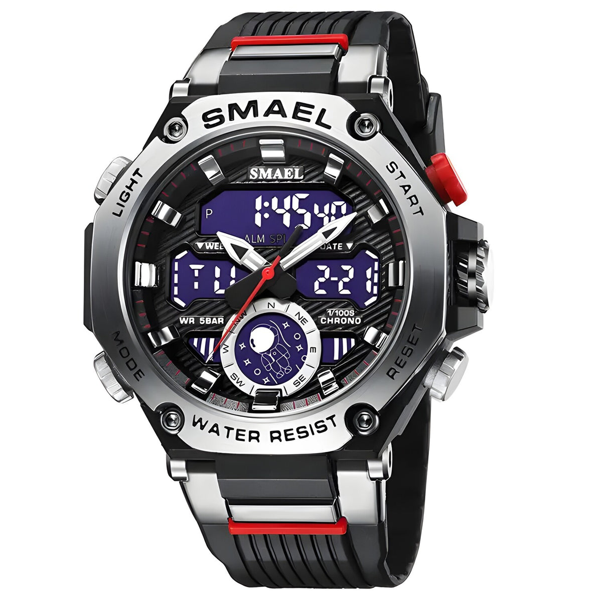 Sat SMAEL KE-29484 - Crna / Srebrna KP29484