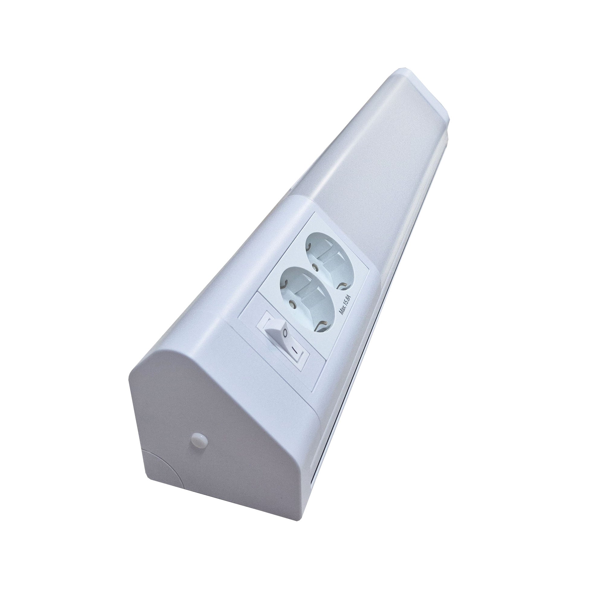 Dekorativní svítidlo se 2 zásuvkami a vypínačem LED 10W
