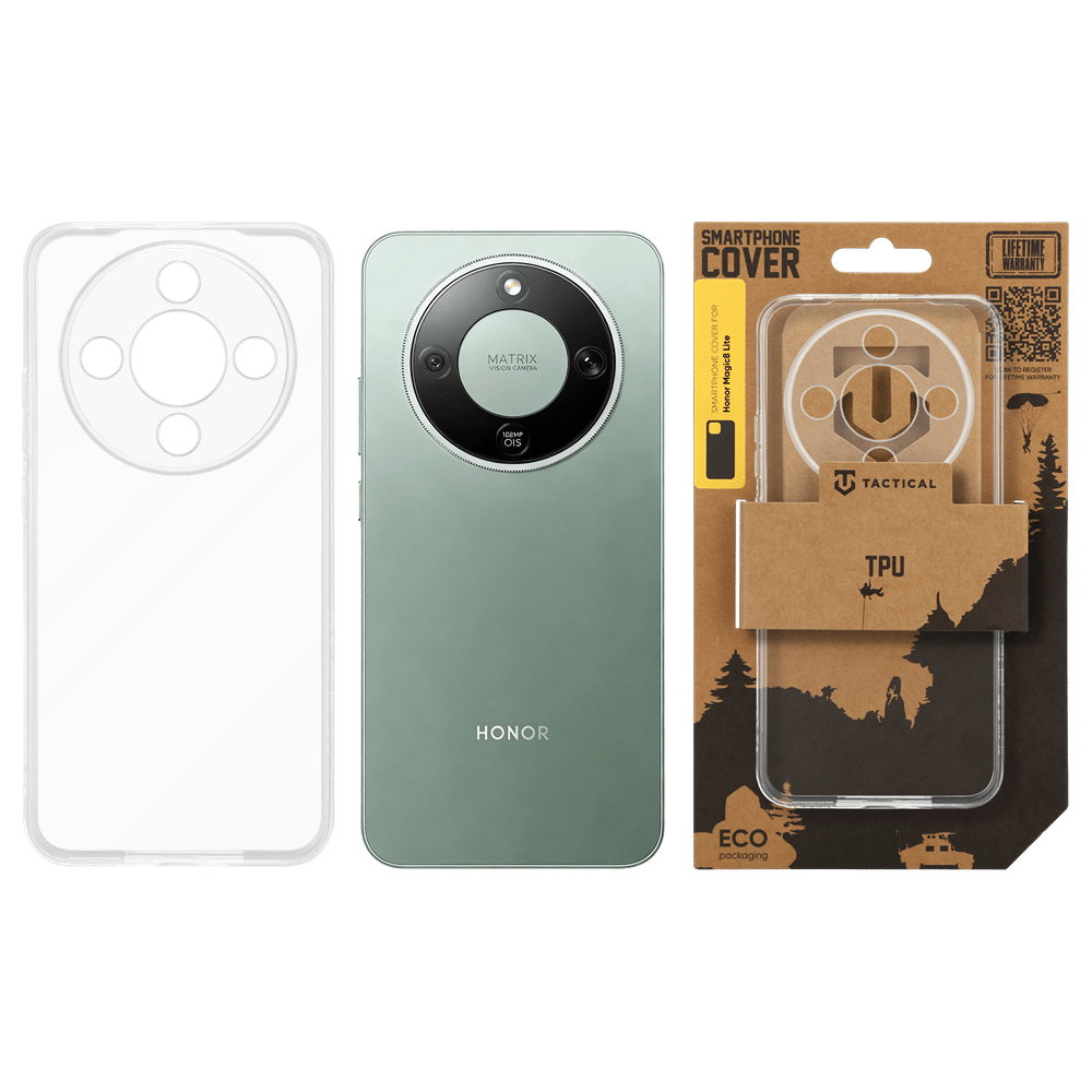 Tactical TPU maskica za Honor Magic8 Lite - prozirna