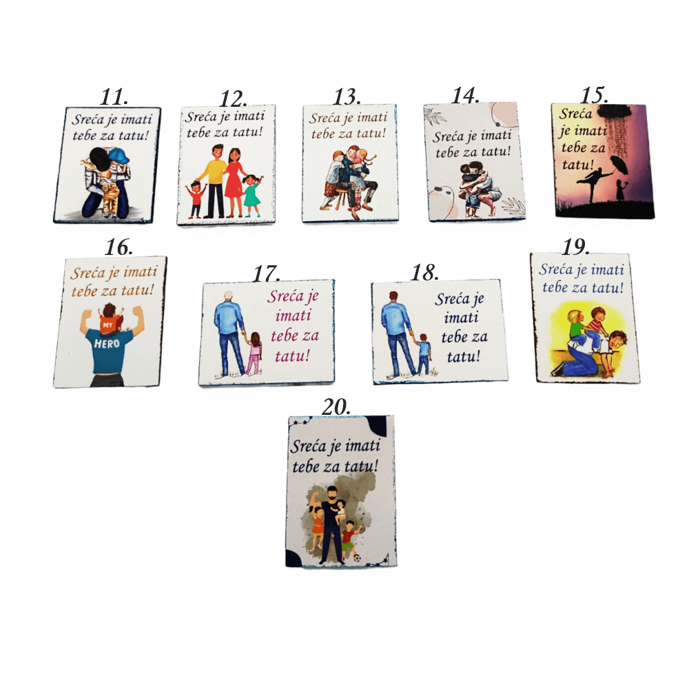 Štěstí je mít tebe za tátu Š12493 Magnet