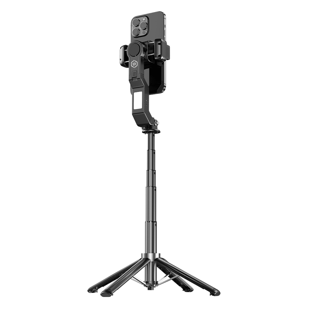 Blavec Selfie Stick Aluminium Fusion P-10 Gimbal stativ + dálkové ovládání 1 metr černý